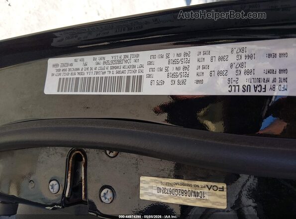 1C4NJDBB2GD673240 2016 JEEP COMPASS Black 