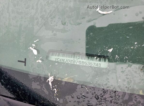 1C4NJDBB7GD535743 2016 JEEP COMPASS Red Շարժիչի բաժամունքի տեսք