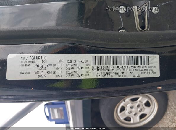 1C4NJPBA2GD706083 2016 JEEP PATRIOT Black Widok komory silnika