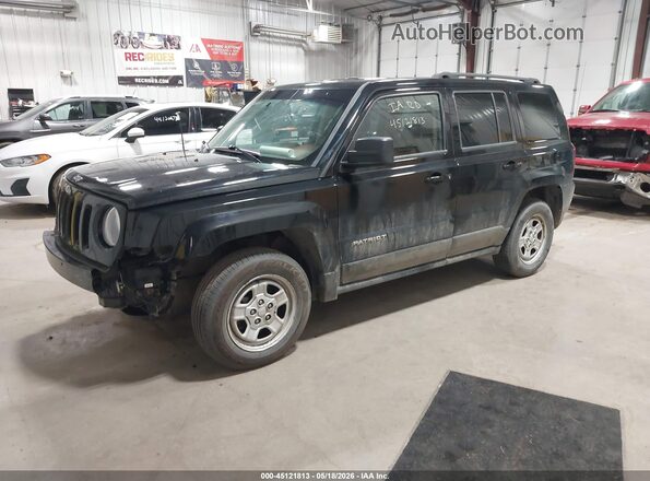 1C4NJPBA7GD735708 2016 JEEP PATRIOT Black Առջևի ձախ երեք քառորդ տեսարան