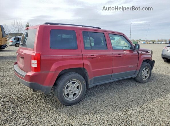 1C4NJPBA9GD813843 2016 JEEP PATRIOT Красный Задняя правая четверть