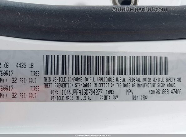 1C4NJPFA1GD794277 2016 JEEP PATRIOT White 