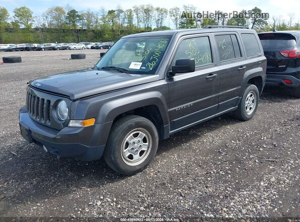 1C4NJRBB6GD521605 2016 JEEP PATRIOT Gray წინა მარცხენა ხედი სამი მეოთხედიდან