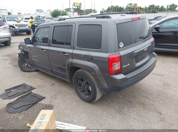 1C4NJRBB7GD522522 2016 JEEP PATRIOT Gray Rear left