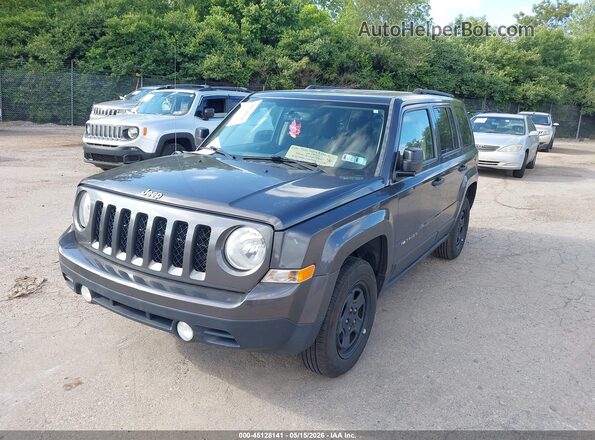 1C4NJRBB8GD581420 2016 JEEP PATRIOT Gray წინა მარცხენა ხედი სამი მეოთხედიდან