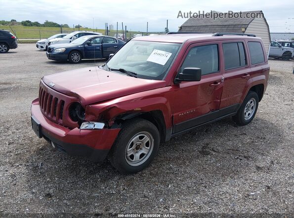 1C4NJRBB8GD594801 2016 JEEP PATRIOT Red Առջևի ձախ երեք քառորդ տեսարան