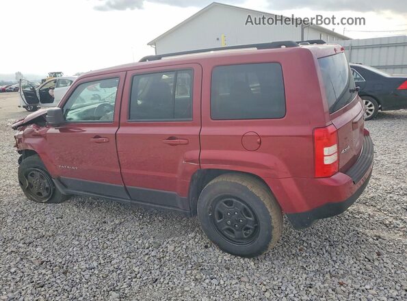 1C4NJRBB9GD682806 2016 JEEP PATRIOT Maroon Tył lewy