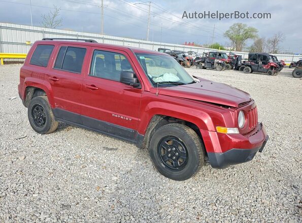 1C4NJRBB9GD682806 2016 JEEP PATRIOT Maroon Przód prawy