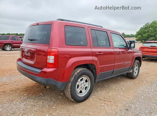 1C4NJRBB9HD138775 2017 JEEP PATRIOT Burgundy Задня права чверть