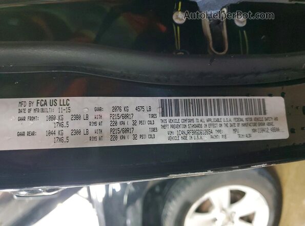 1C4NJRFB0GD612654 2016 JEEP PATRIOT Black Вид підкапотного простору