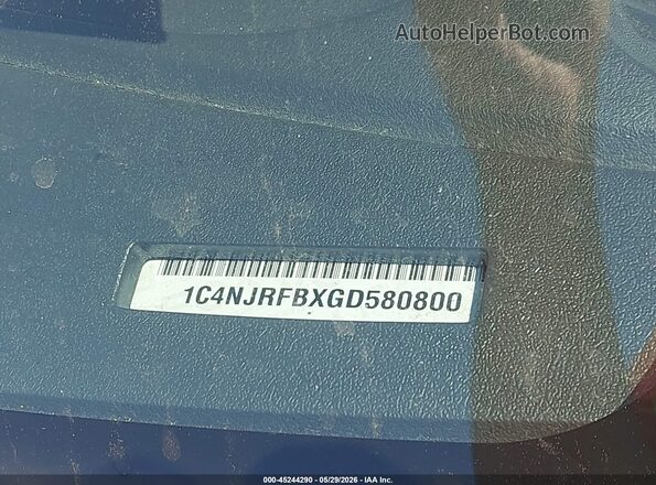1C4NJRFBXGD580800 2016 JEEP PATRIOT White Շարժիչի բաժամունքի տեսք