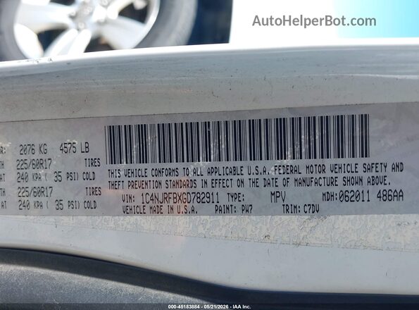 1C4NJRFBXGD782911 2016 JEEP PATRIOT White ძრავის განყოფილების ხედი