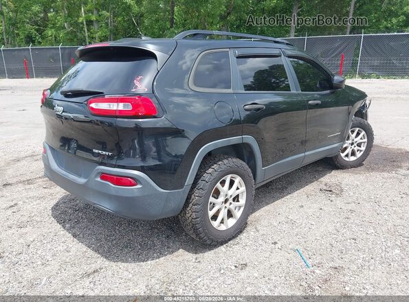 1C4PJLAB0HW596295 2017 JEEP CHEROKEE Black Trasero derecho