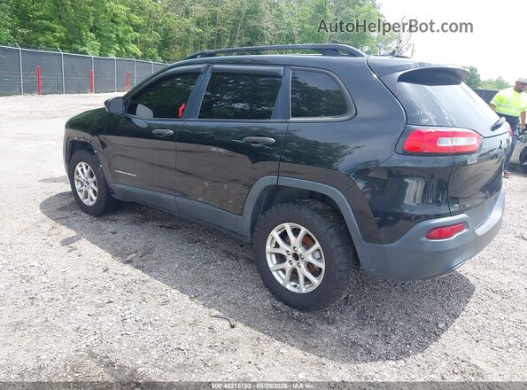 1C4PJLAB0HW596295 2017 JEEP CHEROKEE Black Trasero izquierdo
