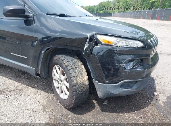 1C4PJLAB0HW596295 2017 JEEP CHEROKEE Black Vista frontal