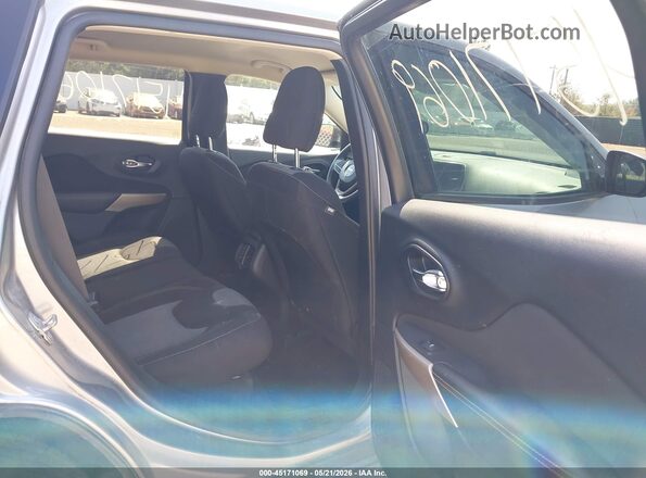 1C4PJLAB5HW654420 2017 JEEP CHEROKEE Silver VIN sticker view