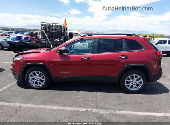 1C4PJLAB6GW282388 2016 JEEP CHEROKEE Красный Панорамный вид салона 360°