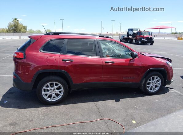 1C4PJLAB6GW282388 2016 JEEP CHEROKEE Красный Вид задней части салона