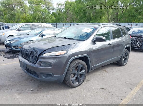 1C4PJLAB6HW577248 2017 JEEP CHEROKEE Gray წინა მარცხენა ხედი სამი მეოთხედიდან