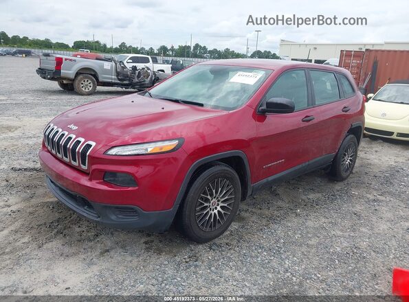 1C4PJLAB9HD232064 2017 JEEP CHEROKEE Red Front left