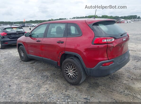 1C4PJLAB9HD232064 2017 JEEP CHEROKEE Red Rear left