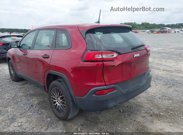 1C4PJLAB9HD232064 2017 JEEP CHEROKEE Red Front view