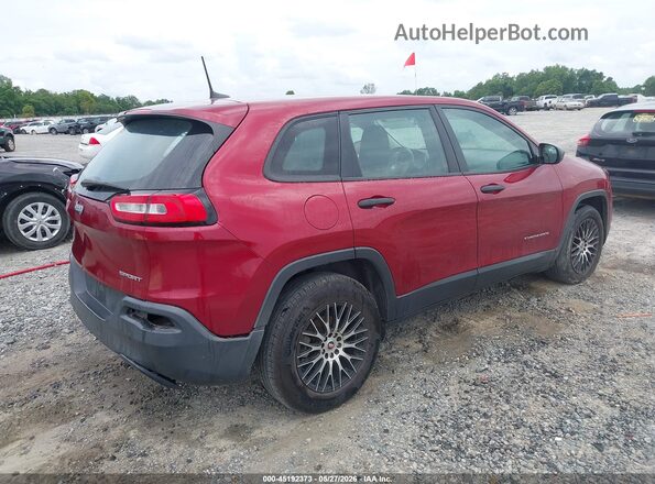 1C4PJLAB9HD232064 2017 JEEP CHEROKEE Red Rear right