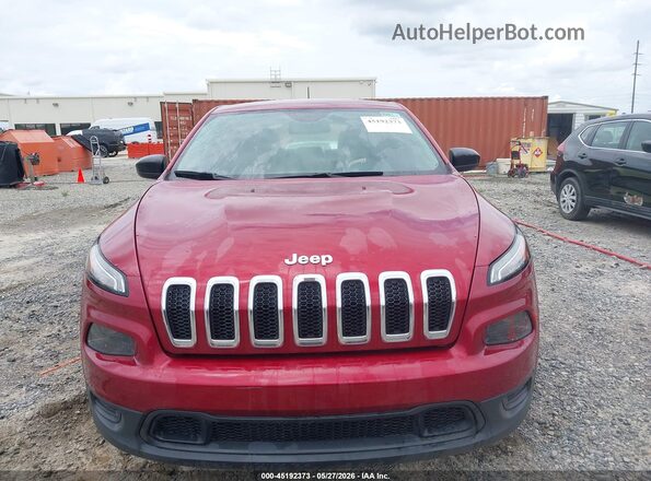 1C4PJLAB9HD232064 2017 JEEP CHEROKEE Red Instrument cluster view