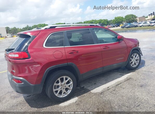 1C4PJLCB1GW258951 2016 JEEP CHEROKEE Red Задня права чверть