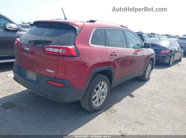 1C4PJLCB2HW649754 2017 JEEP CHEROKEE Maroon Trasero derecho