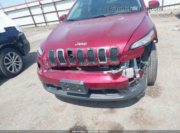 1C4PJLCB2HW649754 2017 JEEP CHEROKEE Maroon Vista del cuadro de instrumentos