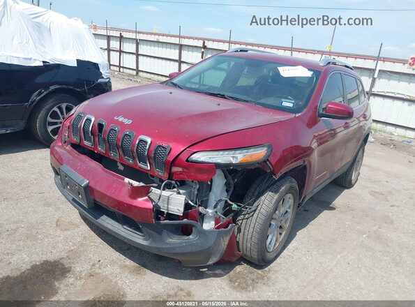 1C4PJLCB2HW649754 2017 JEEP CHEROKEE Maroon Vista tres cuartos delantera izquierda