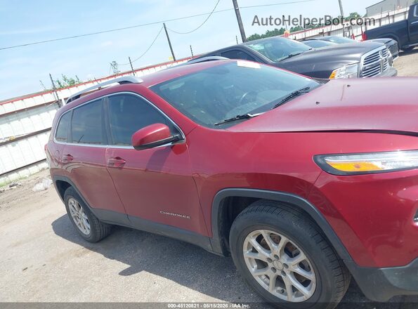 1C4PJLCB2HW649754 2017 JEEP CHEROKEE Maroon Vista interior trasera