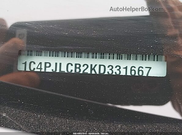 1C4PJLCB2KD331667 2019 JEEP CHEROKEE Black Widok komory silnika