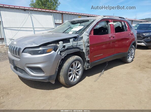 1C4PJLCB2MD121234 2021 JEEP CHEROKEE Silver Առջևի ձախ երեք քառորդ տեսարան