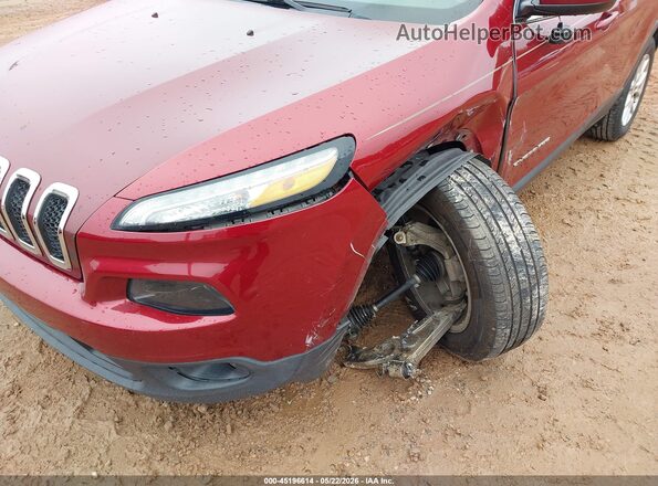 1C4PJLCB3GW126077 2016 JEEP CHEROKEE Красный Вид спереди