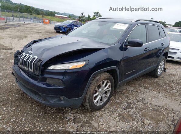 1C4PJLCB3GW159824 2016 JEEP CHEROKEE Blue წინა მარცხენა ხედი სამი მეოთხედიდან