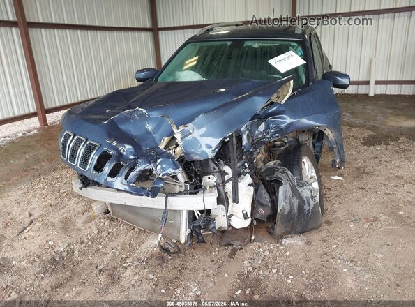 1C4PJLCB3KD486390 2019 JEEP CHEROKEE Синий Вид спереди
