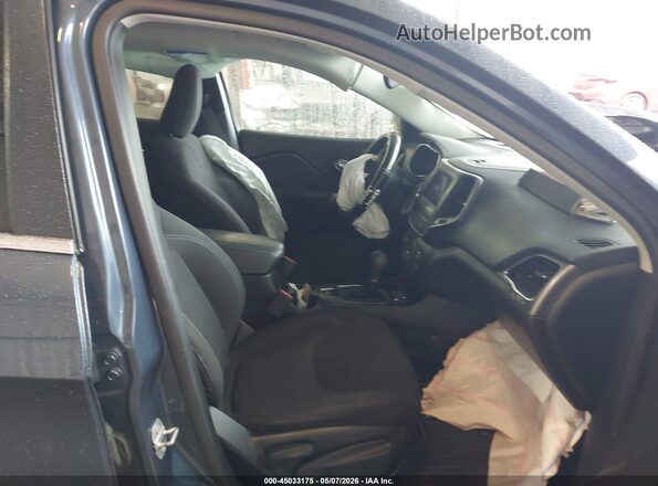 1C4PJLCB3KD486390 2019 JEEP CHEROKEE Синий Вид салона спереди