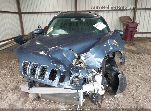1C4PJLCB3KD486390 2019 JEEP CHEROKEE Синий Вид задней части салона