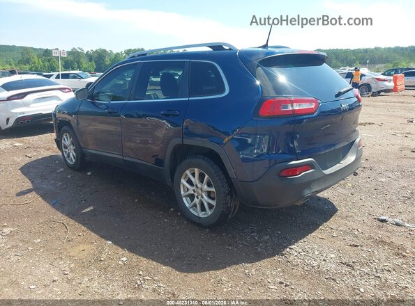 1C4PJLCB4JD528161 2018 JEEP CHEROKEE Dark Blue Trasero izquierdo