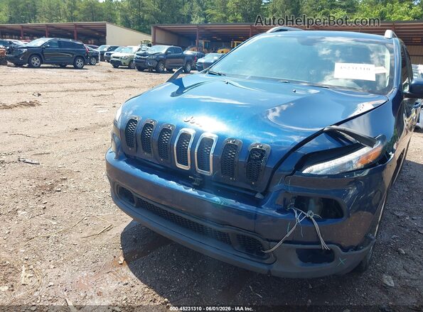 1C4PJLCB4JD528161 2018 JEEP CHEROKEE Dark Blue Vista frontal