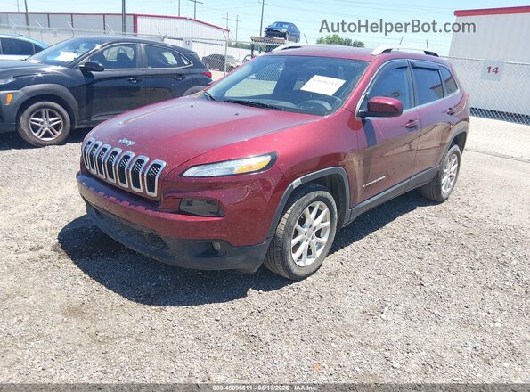 1C4PJLCB4JD605269 2018 JEEP CHEROKEE Красный Передняя левая четверть