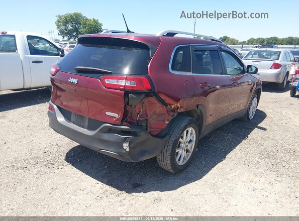 1C4PJLCB4JD605269 2018 JEEP CHEROKEE Красный Задняя правая четверть