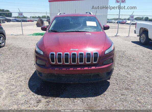 1C4PJLCB4JD605269 2018 JEEP CHEROKEE Красный Вид задней части салона