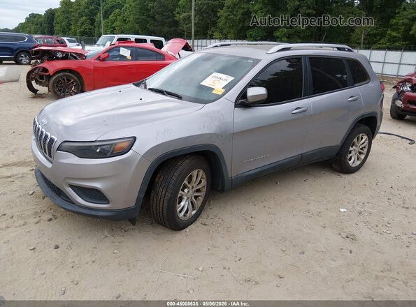1C4PJLCB4LD645595 2020 JEEP CHEROKEE Серебряный Передняя левая четверть