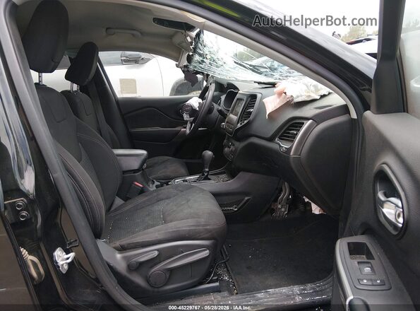 1C4PJLCB4MD125706 2021 JEEP CHEROKEE Black წინა სალონის ხედი