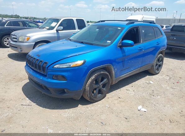 1C4PJLCB6JD561971 2018 JEEP CHEROKEE Blue Առջևի ձախ երեք քառորդ տեսարան
