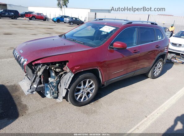 1C4PJLCB7HW561797 2017 JEEP CHEROKEE Burgundy Передня ліва чверть