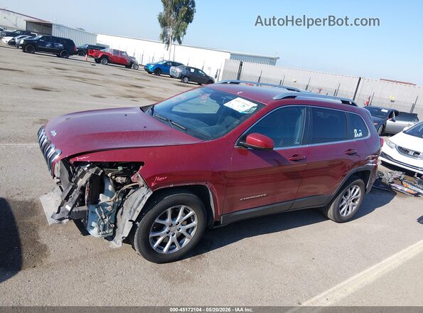1C4PJLCB7HW561797 2017 JEEP CHEROKEE Burgundy 